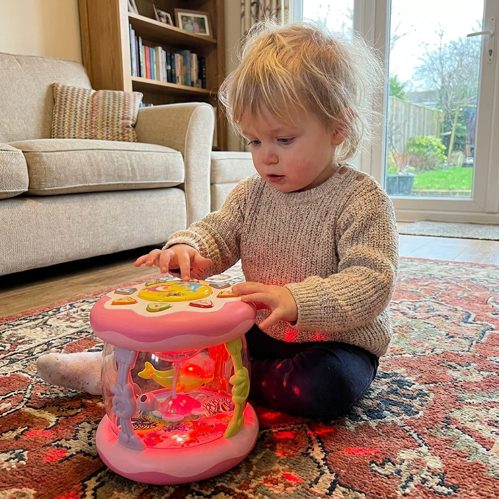 Interactive Musical Toy with Lights – Montessori Sensory & Soothing Lullaby Toy