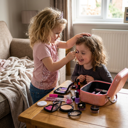 Make-up Play Set for Girls – Safe Kids Cosmetic Set with Practical Bag