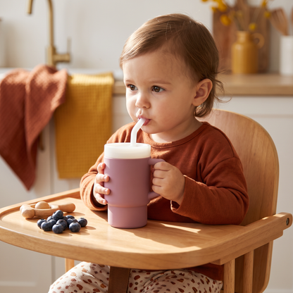 Leakproof Silicone Toddler Straw Cup