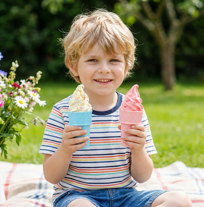 2-Pack Ice Cream Cone Holder for Kids – No-Mess Ice Cream Cup