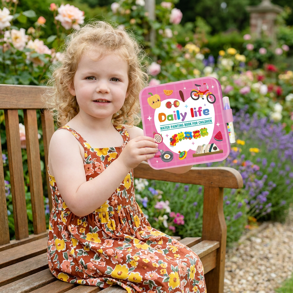 Magic Water Drawing Book – Reusable Mess-Free Colouring Fun
