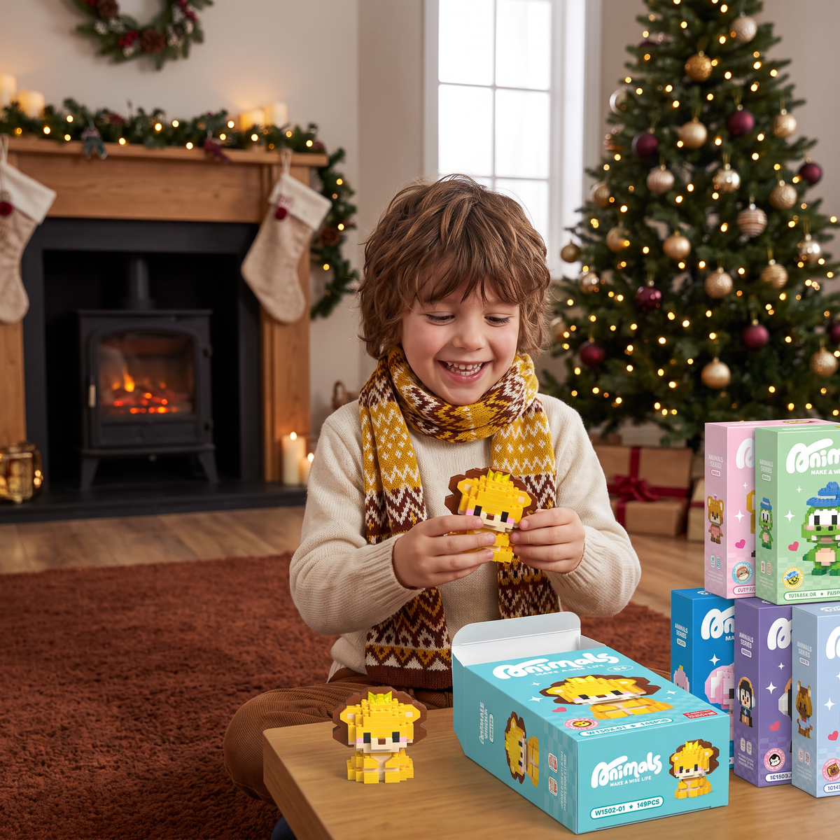 Adorable Animal Building Blocks Advent Calendar for Kids
