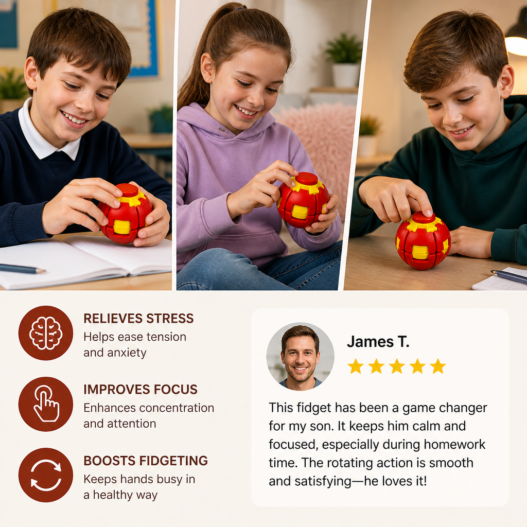 Rotating Decompression Fidget Ball