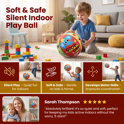 Soft & Safe Silent Indoor Play Ball for Kids