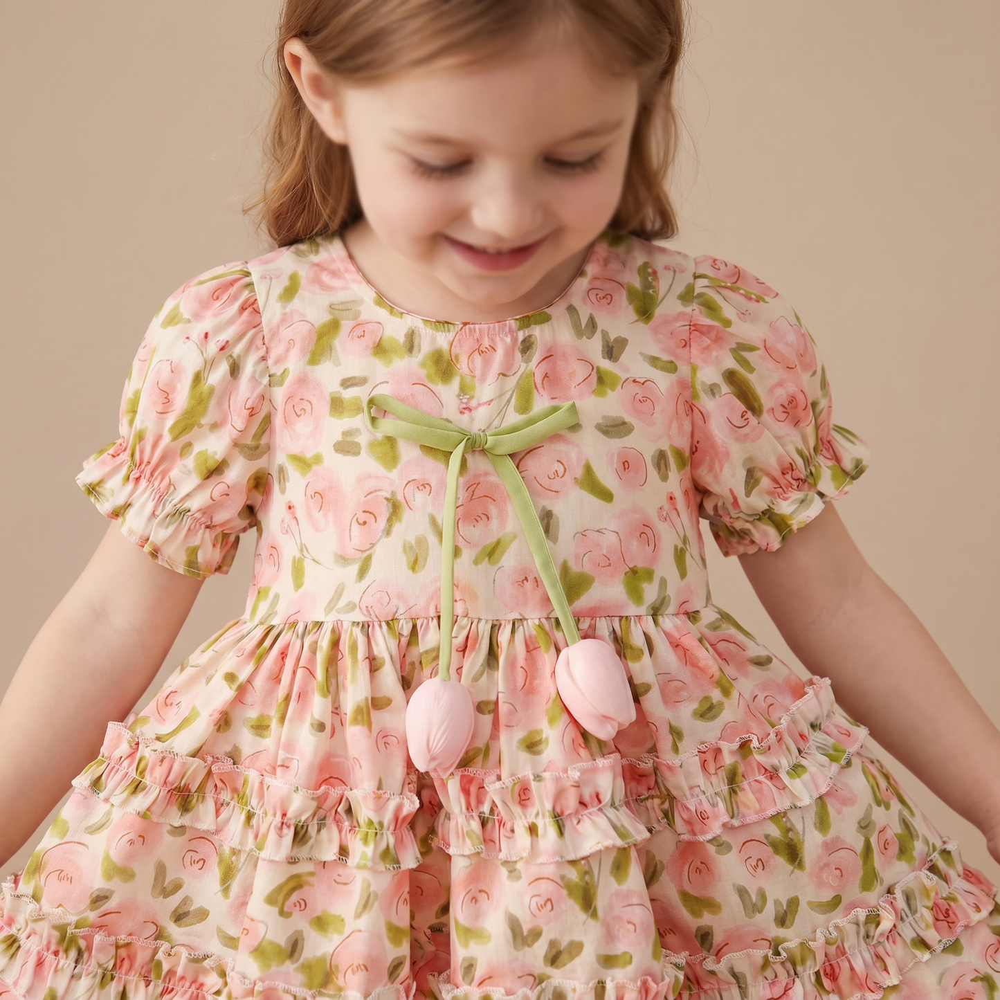 Rose Garden Ruffle Dress