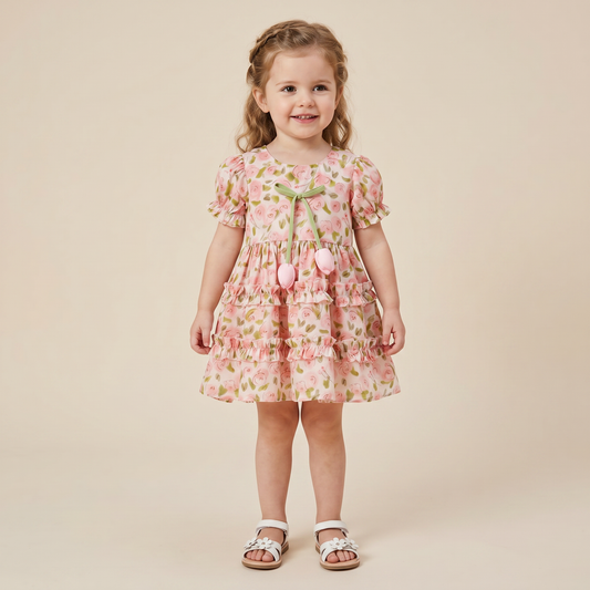 Rose Garden Ruffle Dress