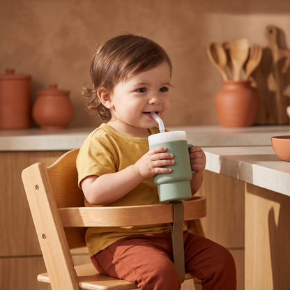 Leakproof Silicone Toddler Straw Cup