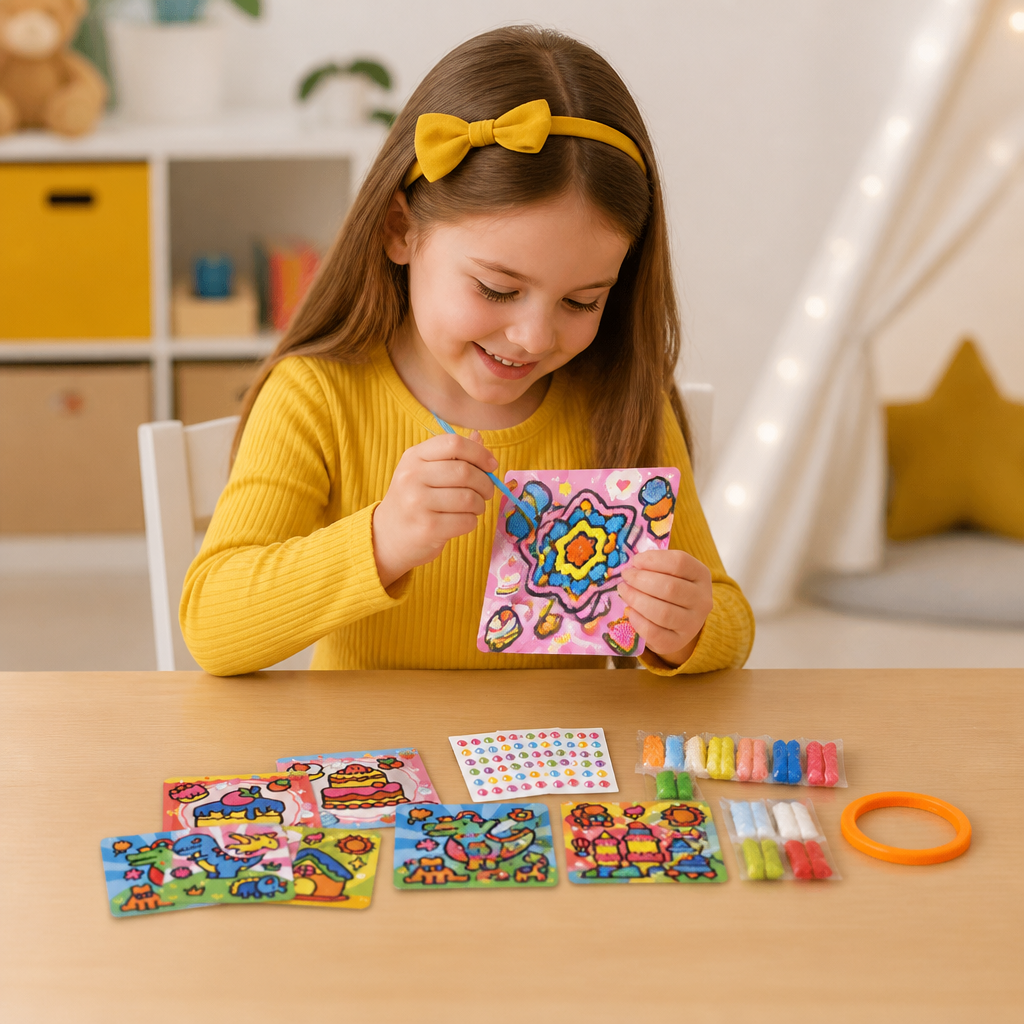 DIY Clay Sticker Art & Craft Kit for Kids