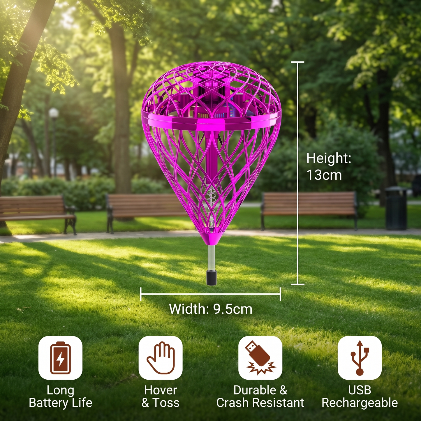 Flying Bouncing Orb Ball – Magic Hover & Toss Toy for Kids