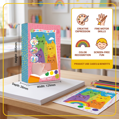 Creative Rainbow Colours Wipe Art Set