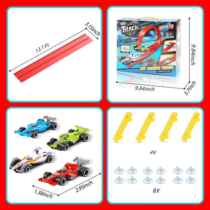 Flexible racing track set