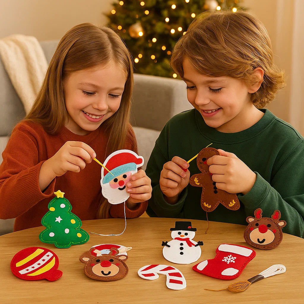 Safe Felt Christmas Set for DIY Sewing