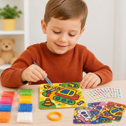 DIY Clay Sticker Art & Craft Kit for Kids