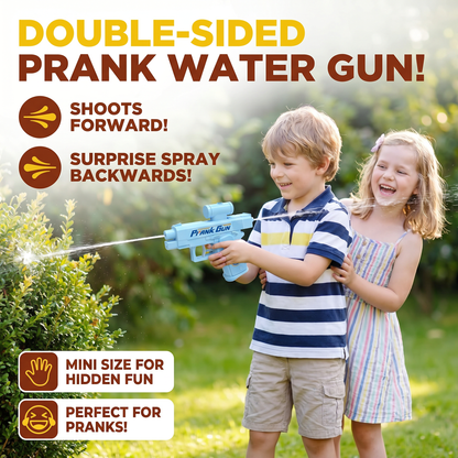 Double-Sided Prank Water Gun for Kids – Mini Water Fun Toy