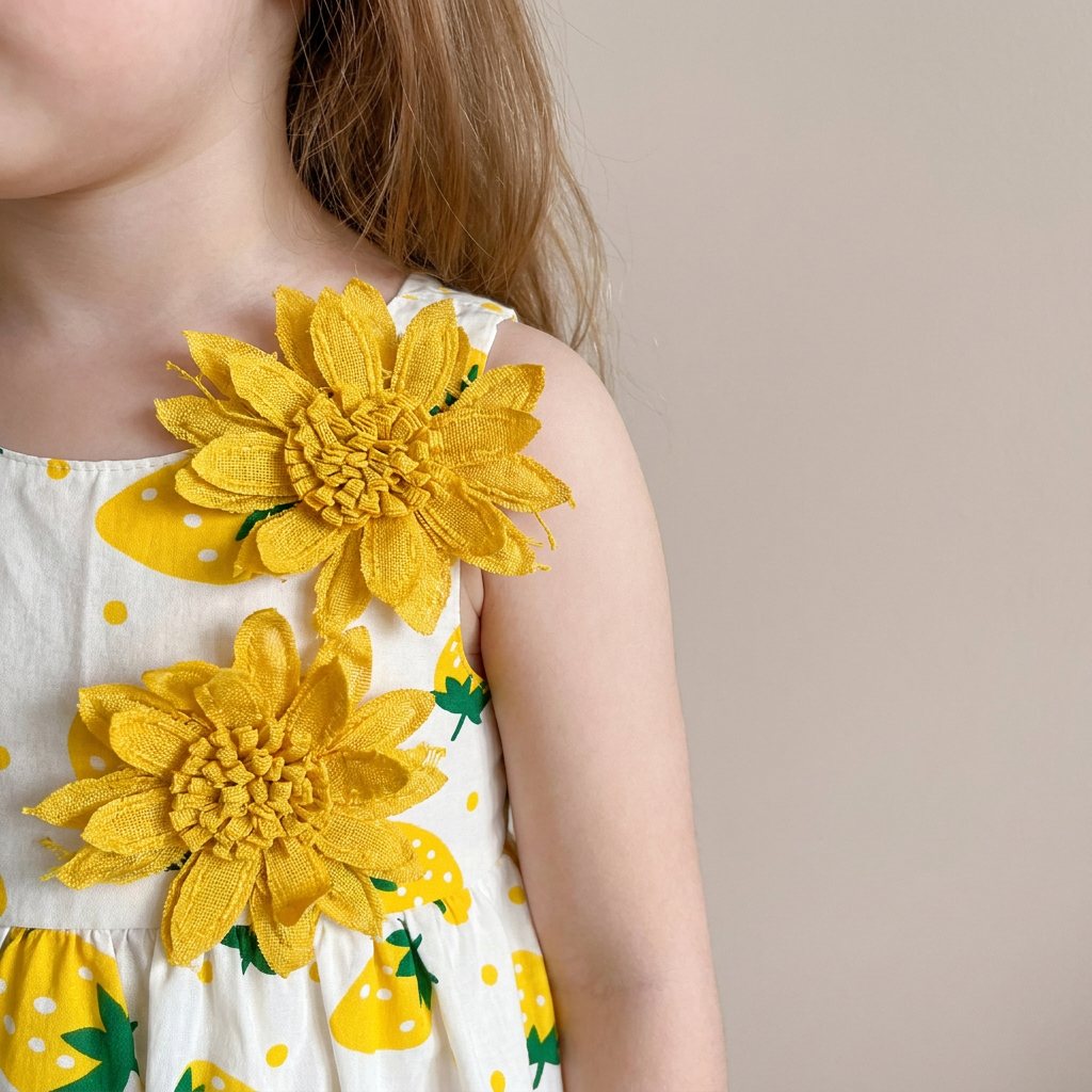 Blossom Picnic Dress Set & Hat