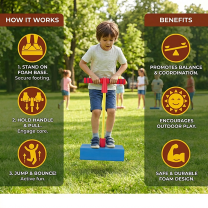 Kids Foam Pogo Jumper – Bouncing Toy for Indoor & Outdoor Fun