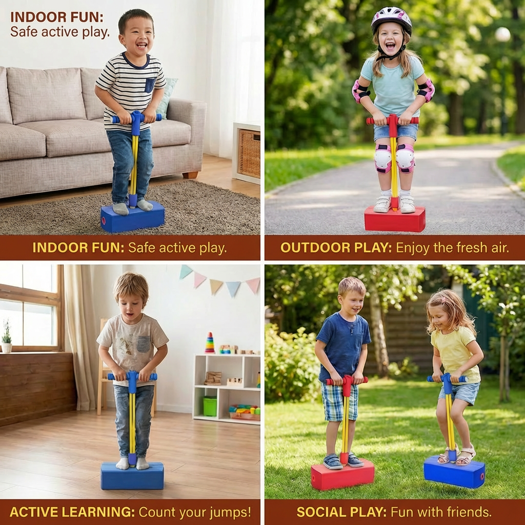 Kids Foam Pogo Jumper – Bouncing Toy for Indoor & Outdoor Fun