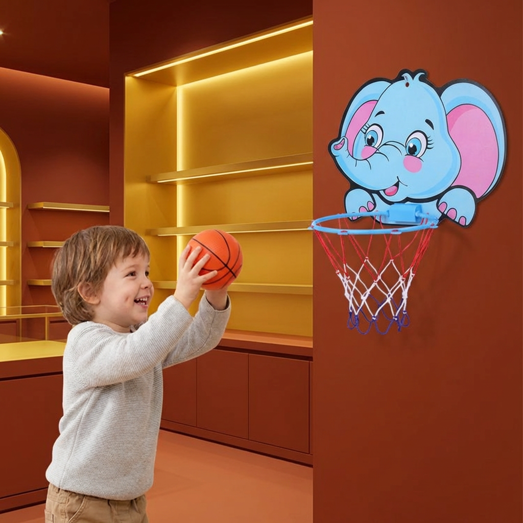 Cute Animal Basketball Set for Kids
