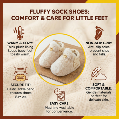 Fluffy Sock Shoes for Babies