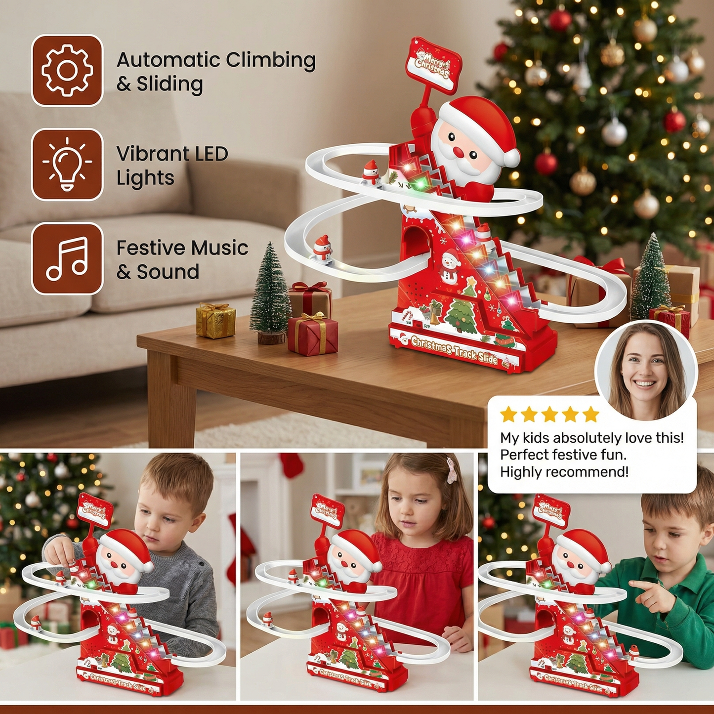 Santa Claus Roller Coaster Fun