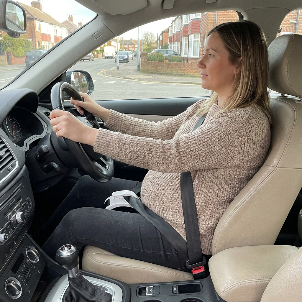 Car Travel Maternity Belly Support Strap – Adjustable & Comfortable Pregnancy Support